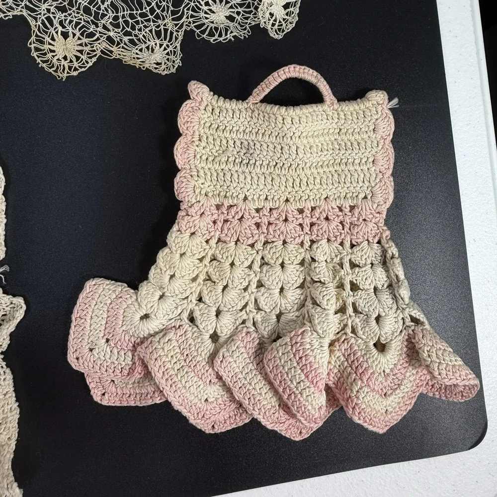 Vintage Doilies Hand Hade Crocheted Lace Mixed Sizes Lot‎ 7 Antique Victorian